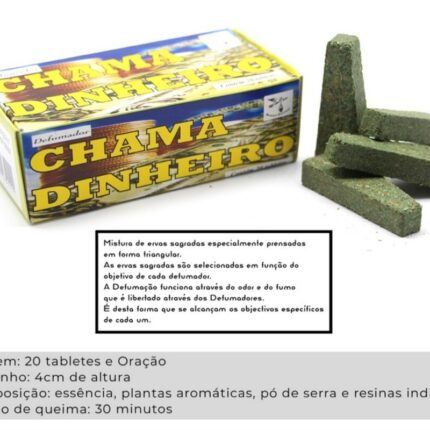 Incenso cone chama dinheiro